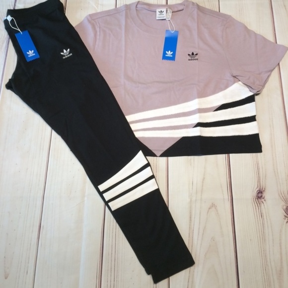 adidas Pants - New adidas originals leggings t-shirt outfit set L